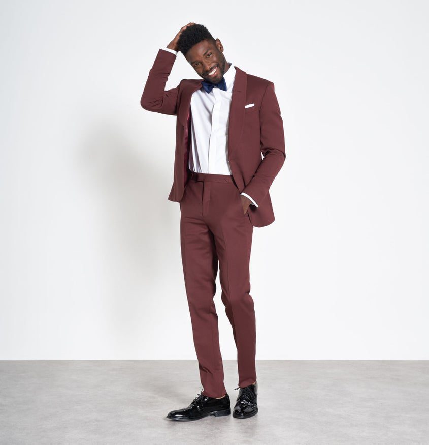 Burgundy Shawl Tuxedo - Image 5